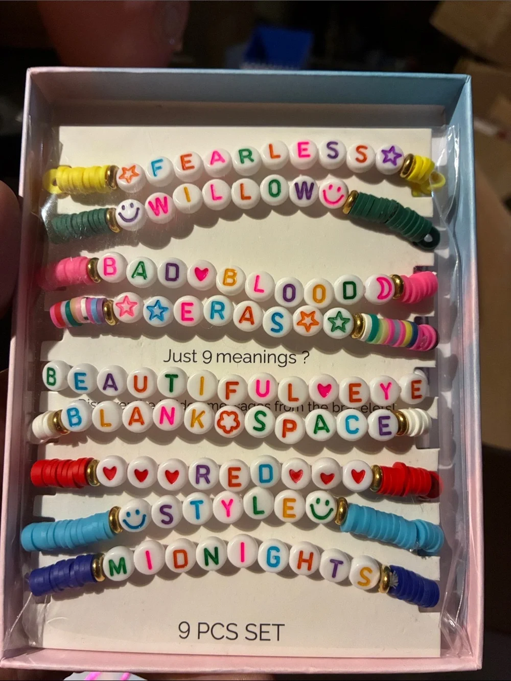 Ava Riley Colorful Alphabet Beaded Bracelet Set - Multicolor